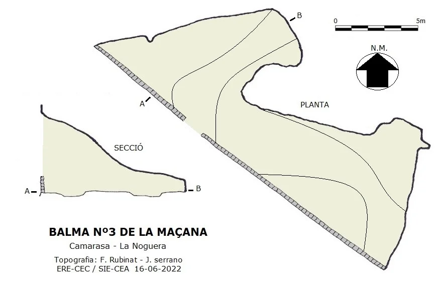 Topografía de MAÇANA, BALMA Nº3 DE LA