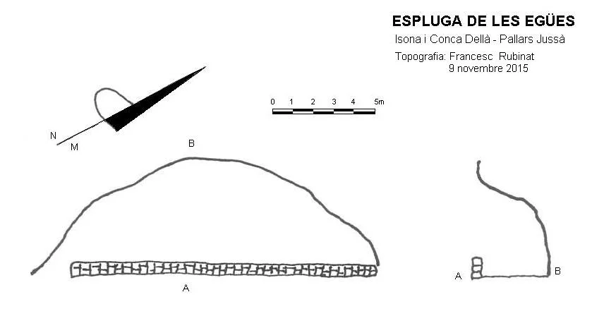 Topografia de EGÜES, ESPLUGA DE LES