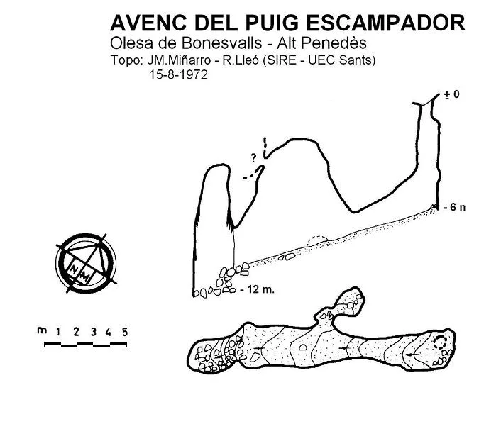 Survey of PUIG ESCAMPADOR, AVENC DEL