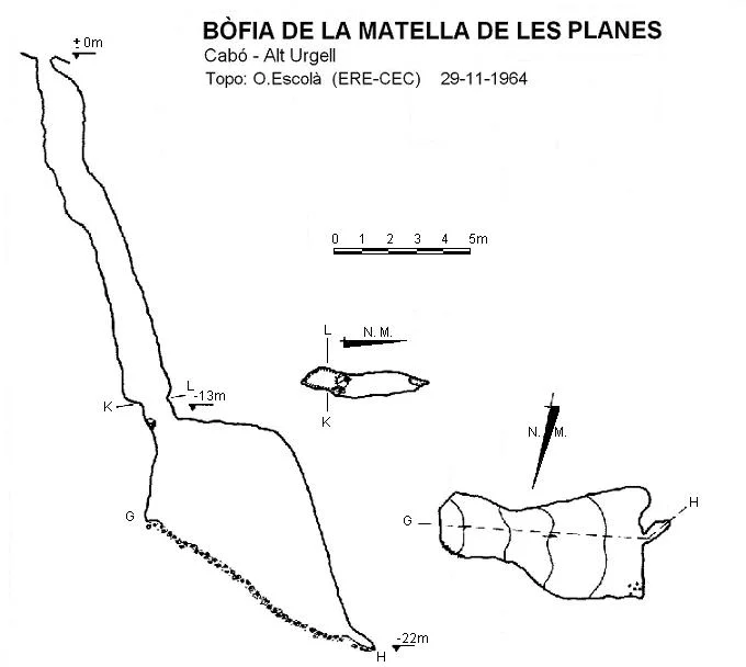 Topografía de MATELLA DE LES PLANES,BÒFIA DE LA