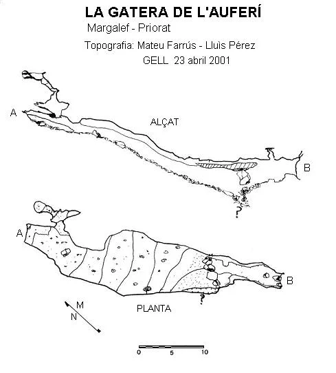 Topografía de AUFERÍ, LA GATERA DE L'