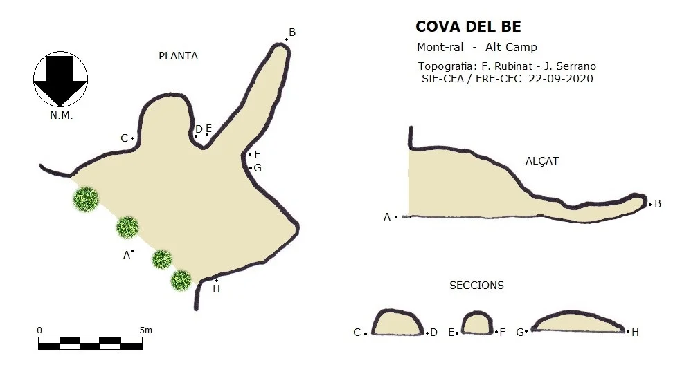 Topographie de BE, COVA DEL