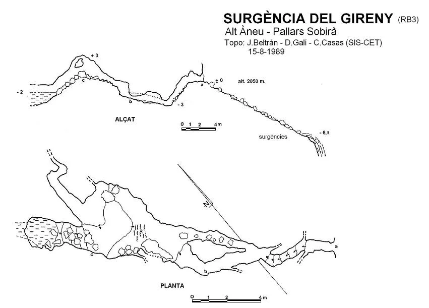 Topografia de RB-3, Cova