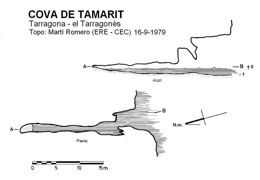 Topografia de TAMARIT, COVA DE