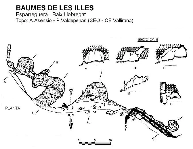 Survey of ILLES, BAUMES DE LES
