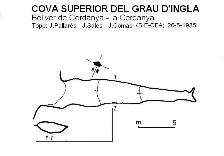 Survey of GRAU D'INGLA, COVA SUPERIOR DEL