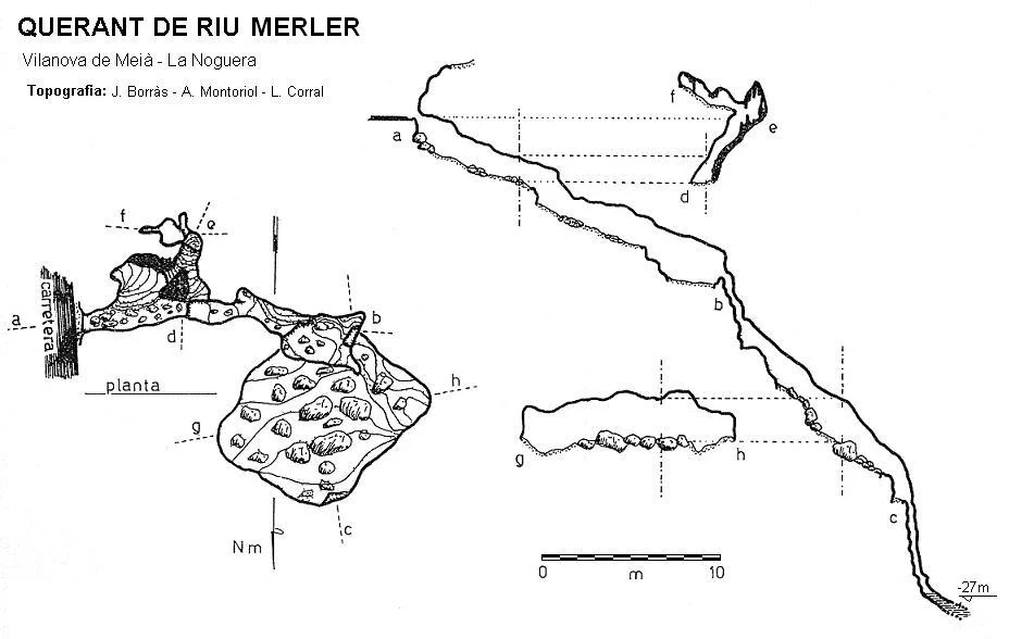 Topografia de RIU MERLER, QUERANT DE