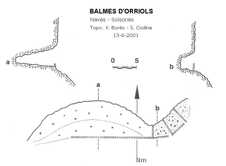 Topografía de ORRIOLS, BALMES D'