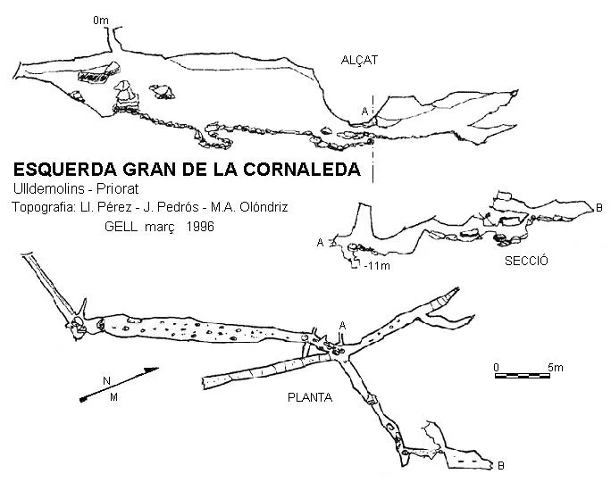 Topographie de CORNALEDA, ESQUERDA GRAN DE LA
