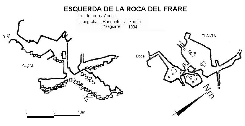 Survey of ROCA DEL FRARE, ESQUERDA DE LA
