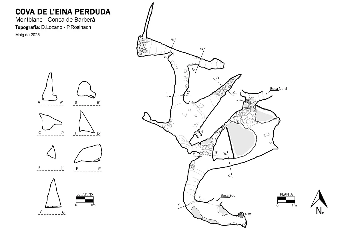 Topografia de EINA PERDUDA, COVA DE L'