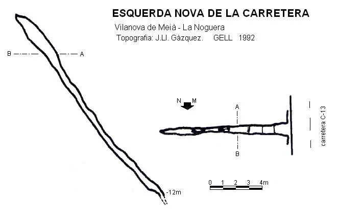 Topografía de CARRETERA, ESQUERDA NOVA DE LA