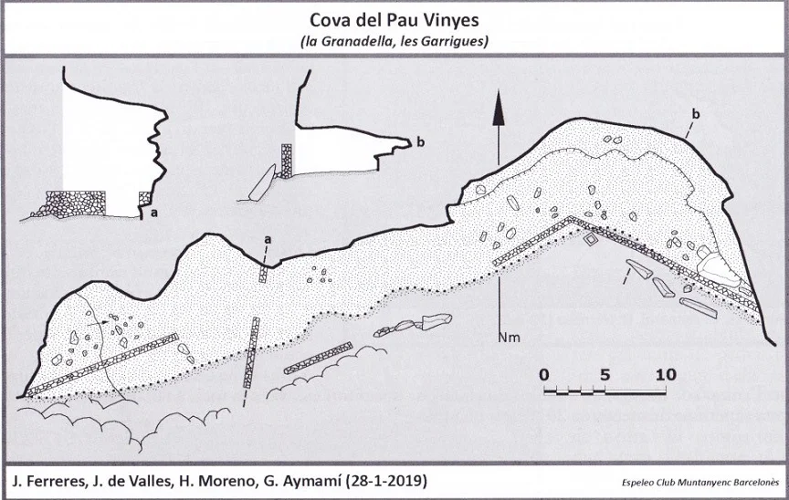 Topographie de PAU VINYES, COVA DEL