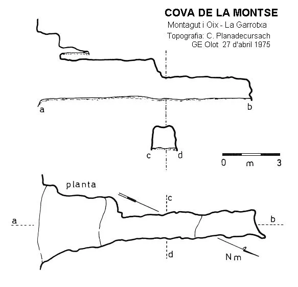 Topographie de MONTSE, COVA DE LA