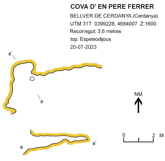 Topographie de PERE FERRER, COVA D'EN