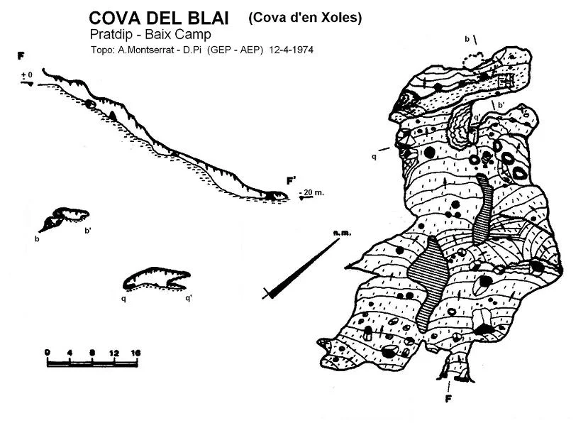 Topografia de BLAI, COVA DEL