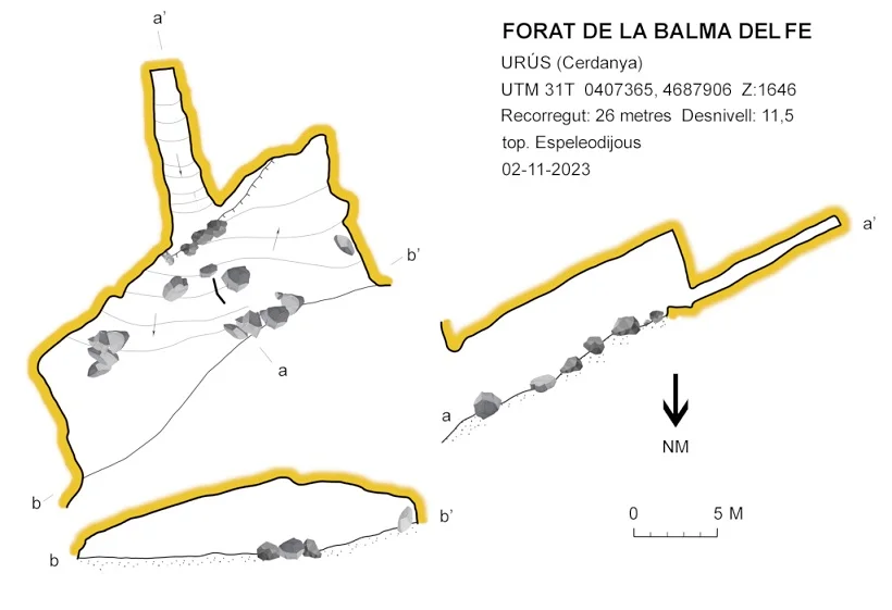 Topografía de BALMA DEL FE, FORAT DE LA