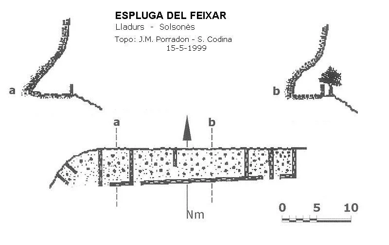 Topografia de FEIXAR, ESPLUGA DEL