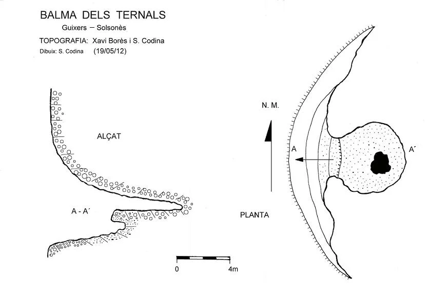 Topografia de TERNALS, BALMA DELS