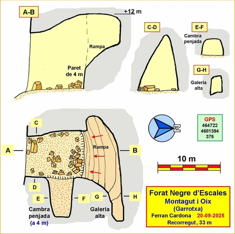 Topografia de NEGRE D'ESCALES, FORAT