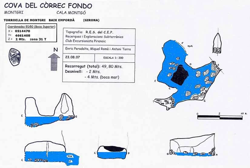 Topografia de CÒRREC FONDO, COVA DEL