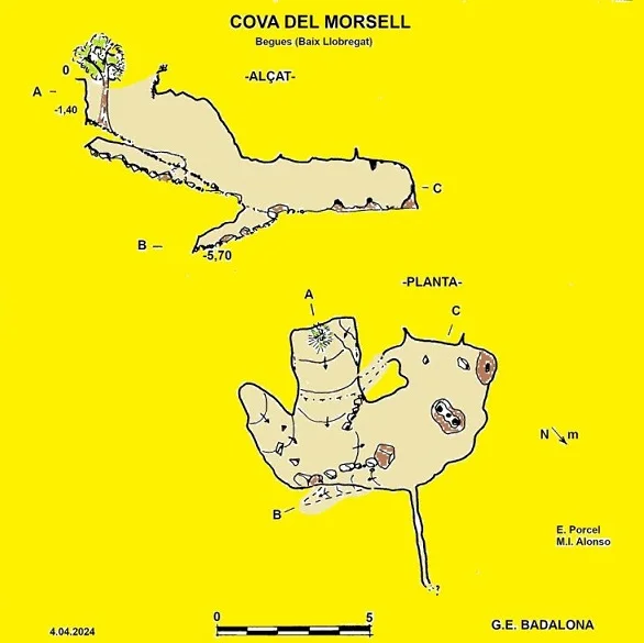 Topografia de MORSELL, COVA DEL