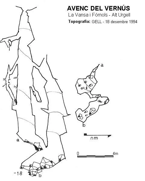 Topografia de VERNÚS,  AVENC DEL