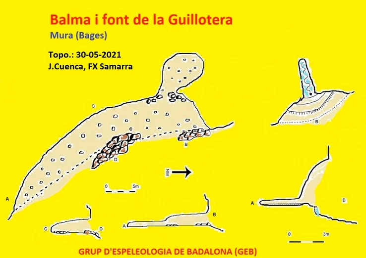 Topografia de FONT DE LA GUILLOTERA, BALMA DE LA