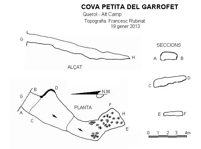 Topografia de GARROFET, COVA PETITA DEL