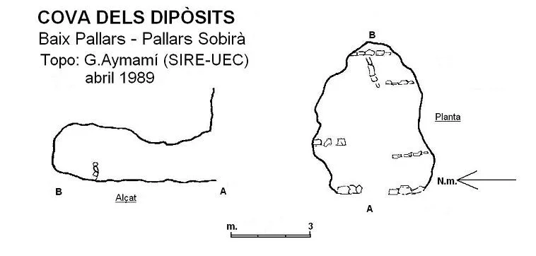 Topografía de DIPÒSITS, COVA DELS