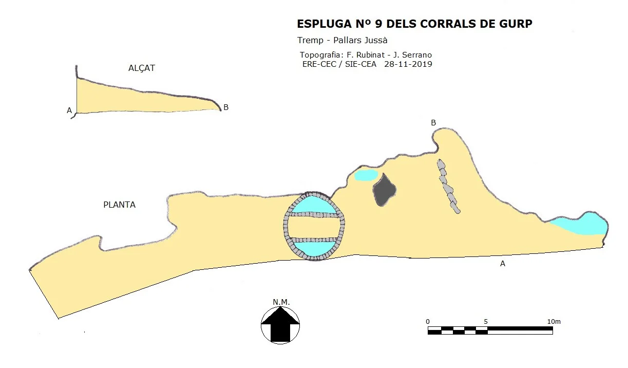 Topographie de CORRALS DE GURP, ESPLUGA Nº9 DELS