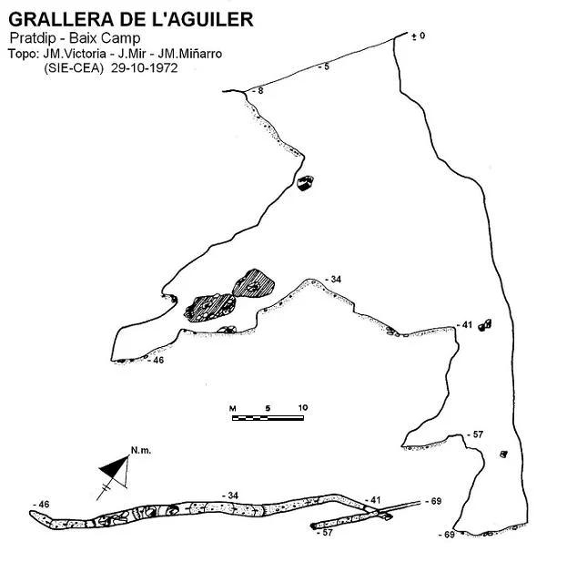 Topografia de AGUILER, GRALLERA DE L' - ORTIGUER, AVENC