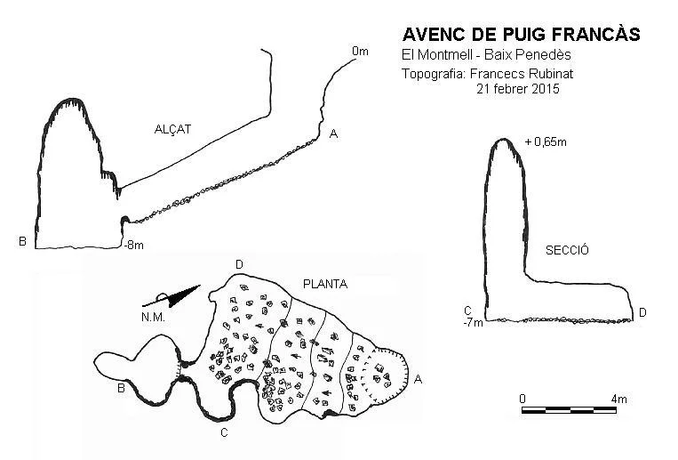 Topografía de PUIG FRANCÀS, AVENC DE