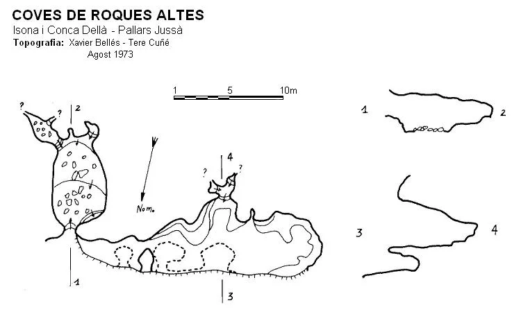 Topographie de ROQUES ALTES, COVES DE
