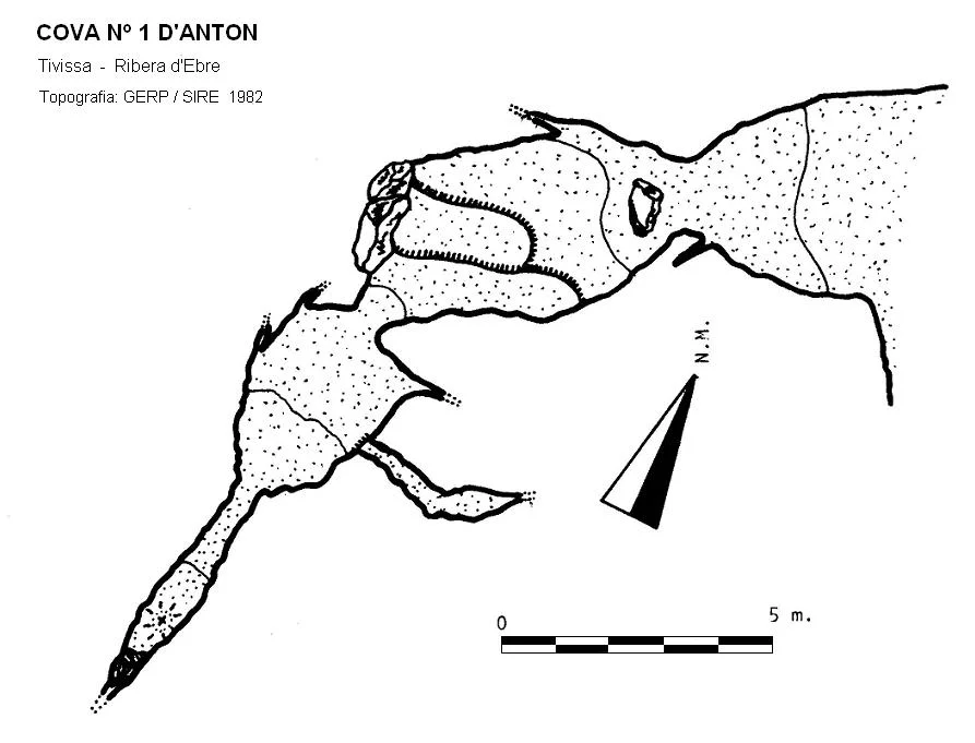 Topografia de ANTON, COVA Nº1 D'