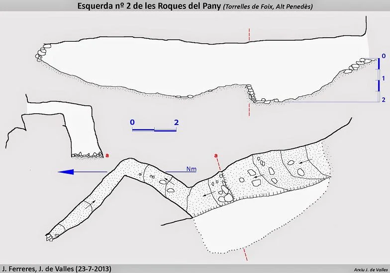 Topographie de ROQUES DEL PANY, ESQUERDA Nº2 DE LES
