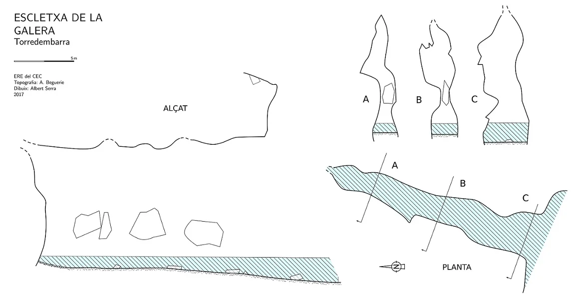 Topografia de GALERA, ESCLETXA DE LA