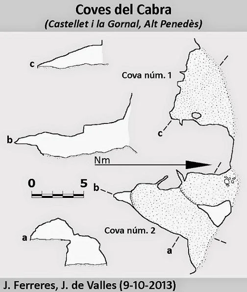 Topografía de CABRA, COVA Nº1 DEL