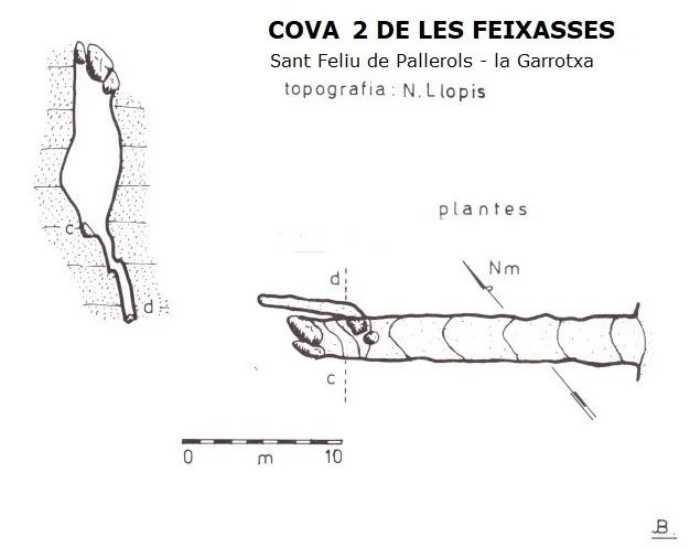 Topografia de FEIXASSES, COVA 2 DE LES