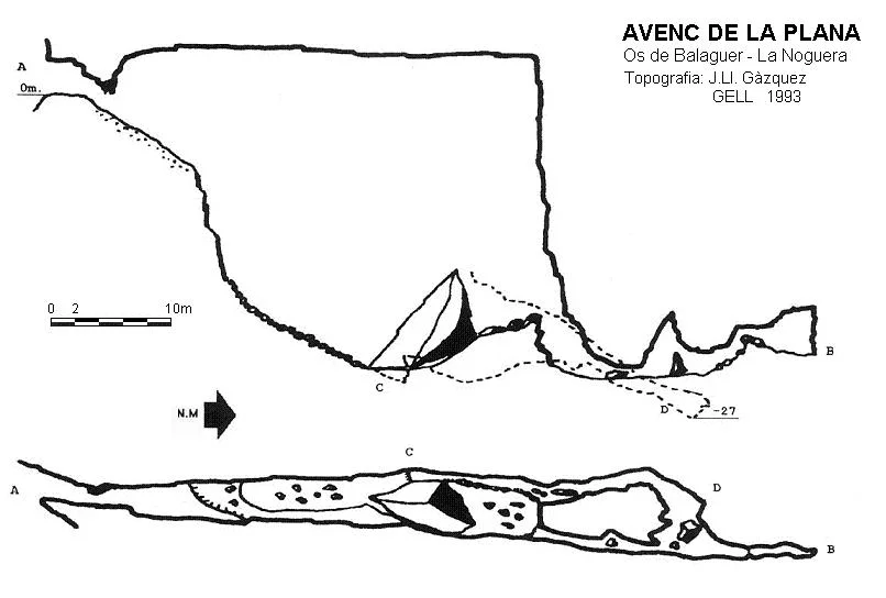 Topografia de PLANA, AVENC DE LA