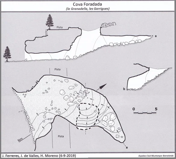 Topografía de FORADADA, COVA