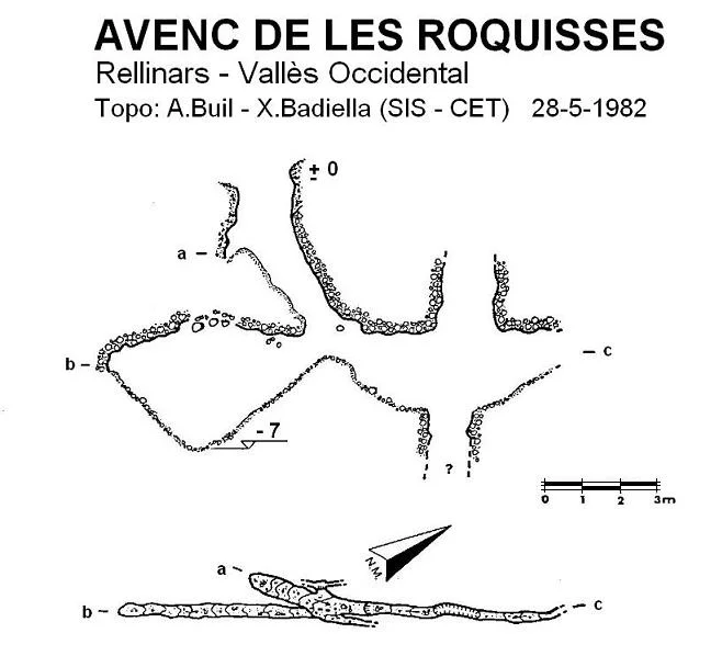 Topografía de ROQUISSES, AVENC DE LES