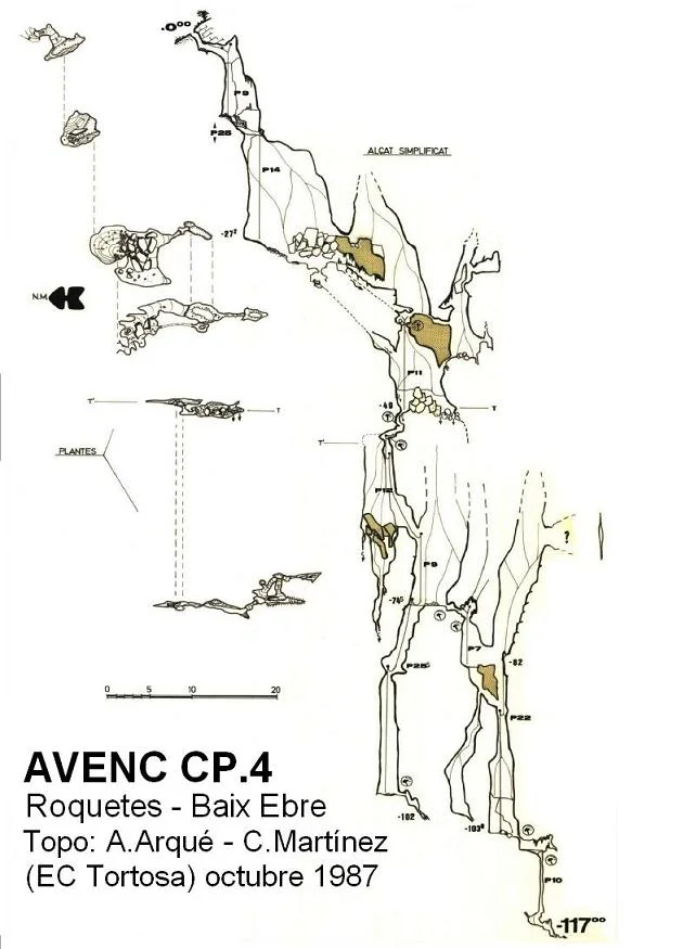 Topografía de CP.4, AVENC