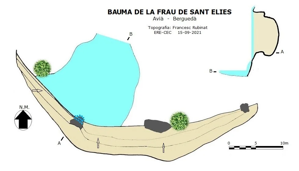 Topografia de FRAU DE SANT ELIES, BAUMA DE LA