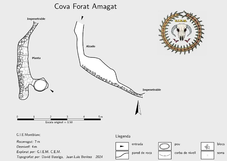 Topografía de FORAT AMAGAT, COVA
