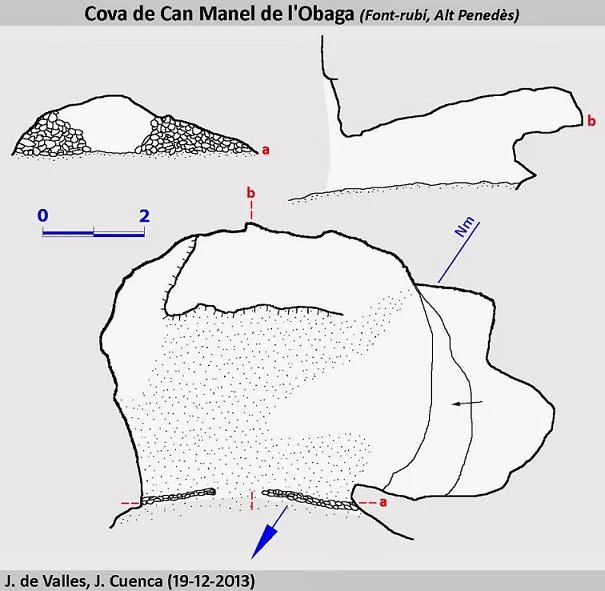Survey of CAN MANEL DE L'OBAGA, COVA DE
