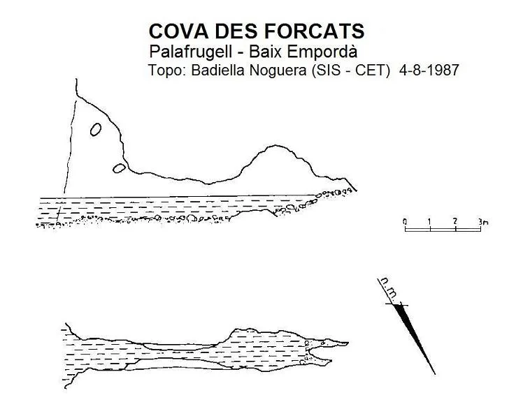 Topografia de FORCATS, COVA DES