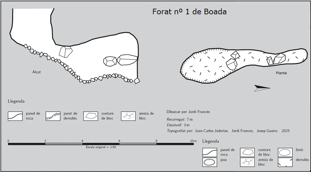 Topographie de BOADA, FORAT Nº1 DE