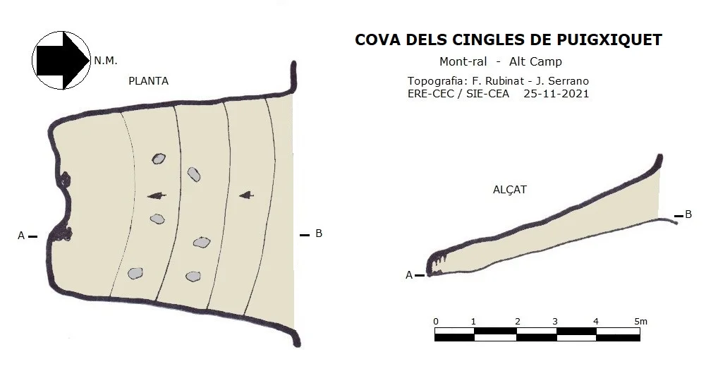 Topographie de CINGLE DE PUIGXIQUET, COVA DEL