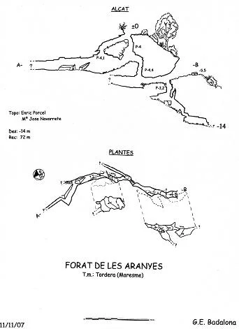 Topographie de ARANYES, AVENC DE LES